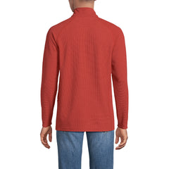 Men's Tall Long Sleeve Waffle Quarter Zip