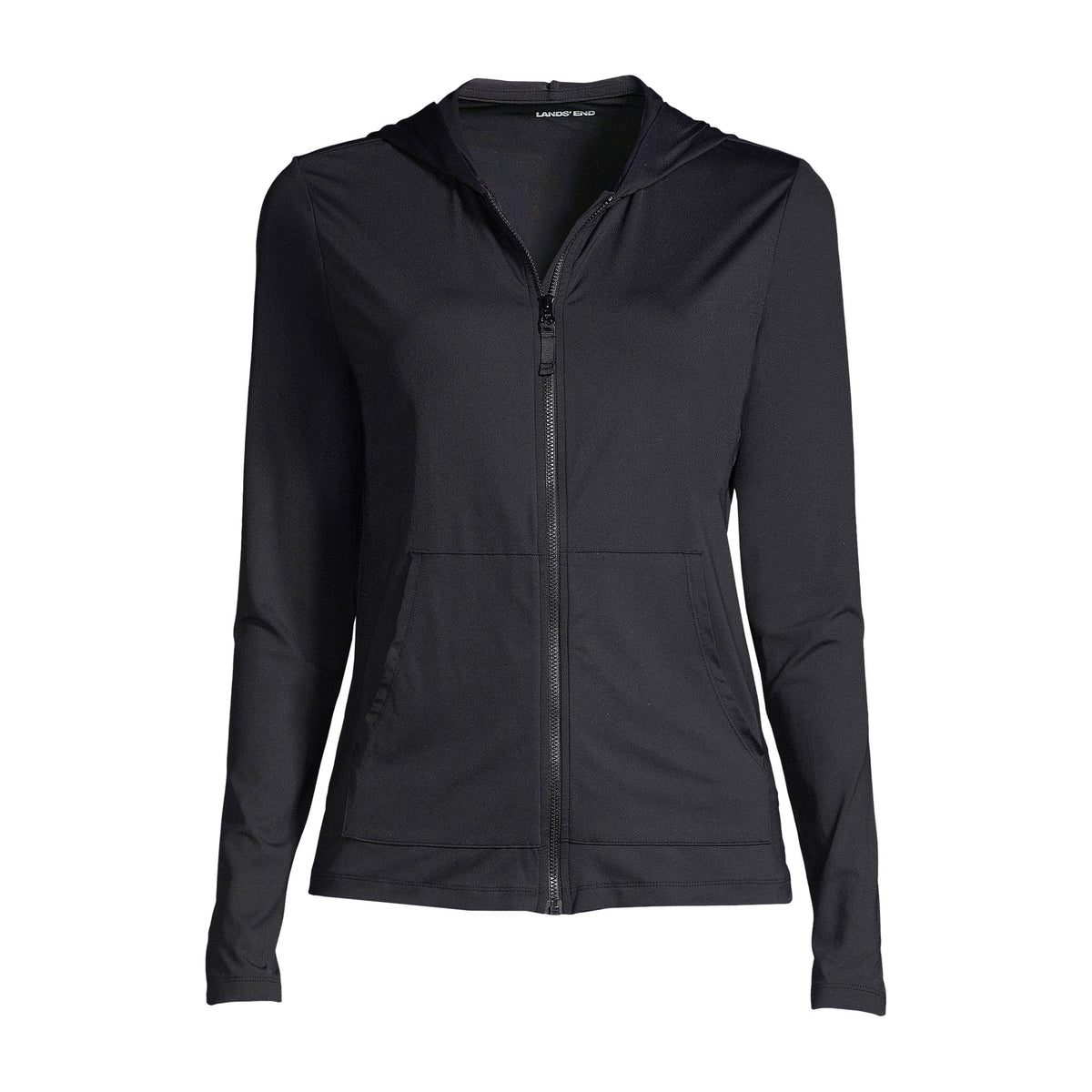 Women's Plus Size SunShade UPF 50 Hooded Zip Front Rash Guard