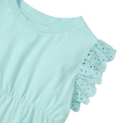 Girls Short Sleeve Peplum Top