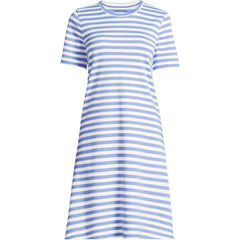 Women's Plus Size Cotton Interlock Short Sleeve Knee Length Gown