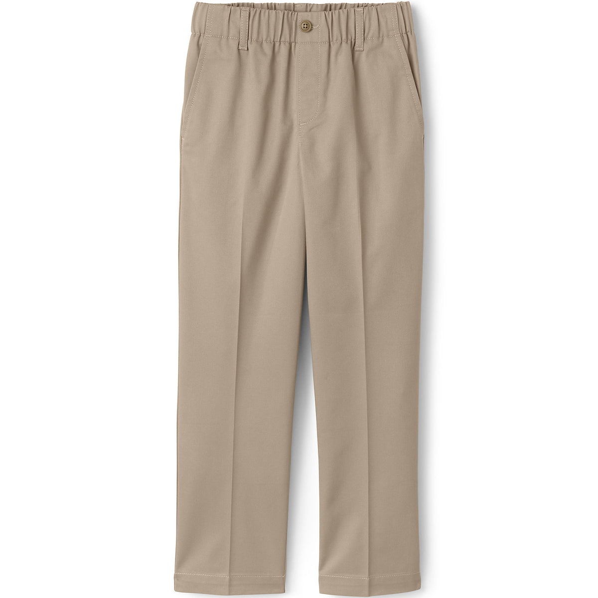 Boys Husky Elastic Waist Pull-On Chino Pants
