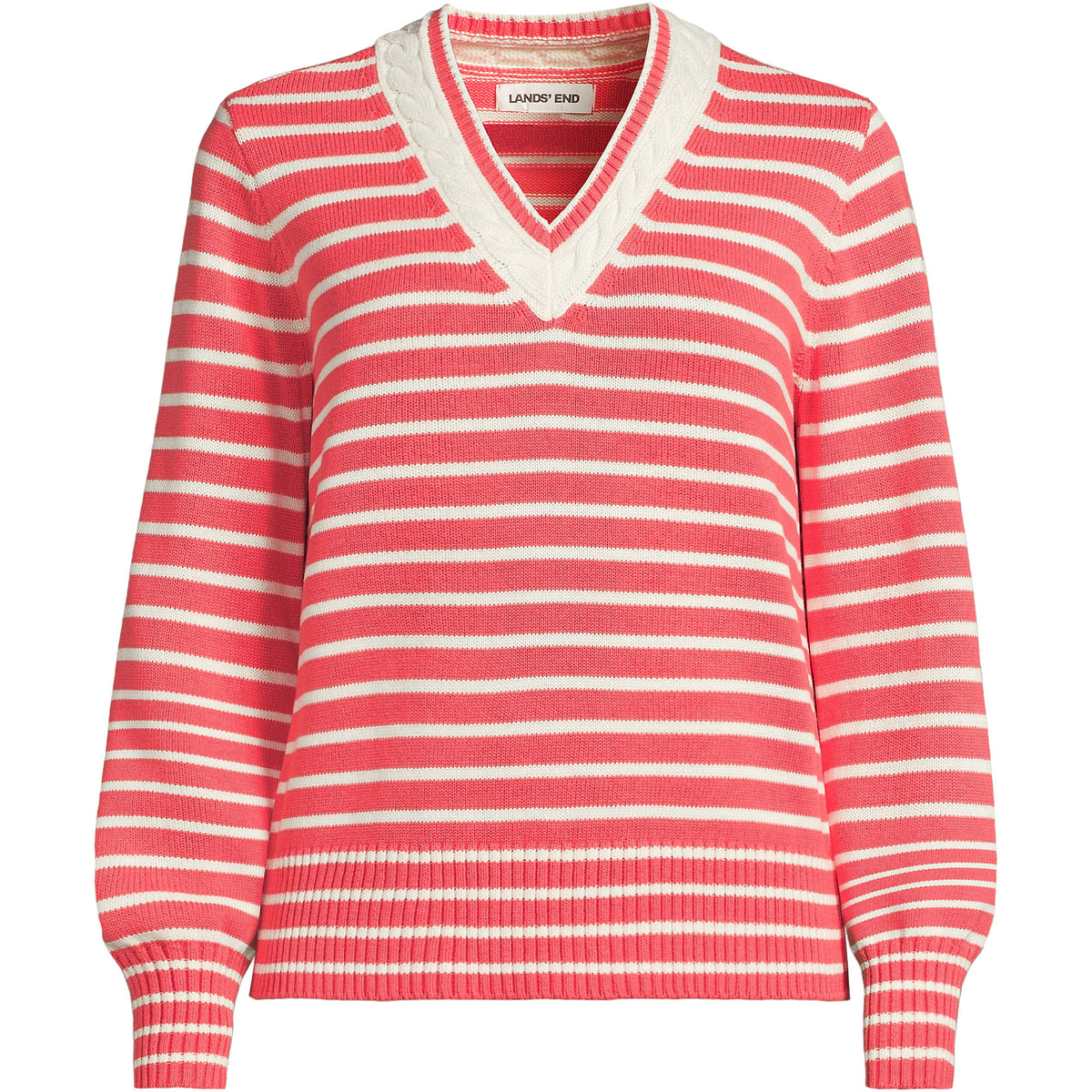 Women's Plus Size Drifter Set in Sleeve Vneck Sweater