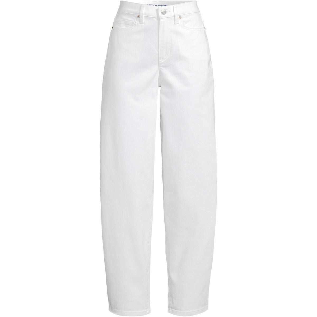 Women's Plus Size Denim High Rise Barrel Leg Ankle Jeans