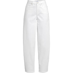 Women's Plus Size Denim High Rise Barrel Leg Ankle Jeans