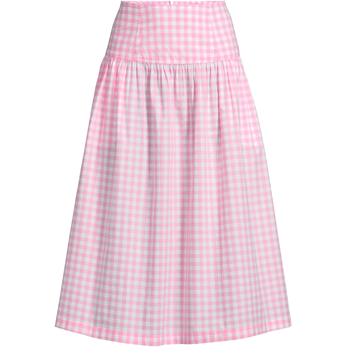 Women's Poplin Drop Waist Midi Skirt - Set Bottom