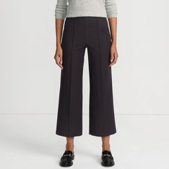 Women's Bi Stretch High Rise Pintuck Wide Leg Crop Pants