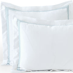 400 Thread Count Premium Supima Cotton No Iron Sateen Embroidered Pillow Sham