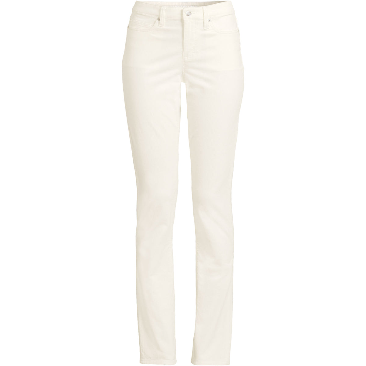Women's Petite Mid Rise Straight Leg Corduroy Pants