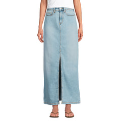 Women's Soft Denim Maxi Skirt