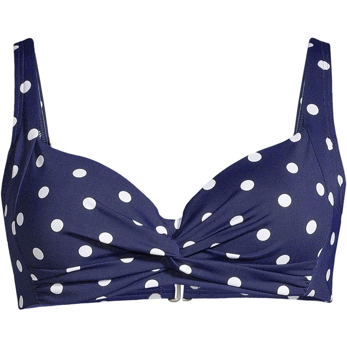 Women's DD-Cup Chlorine Resistant Twist Front Underwire Bikini Swimsuit Top