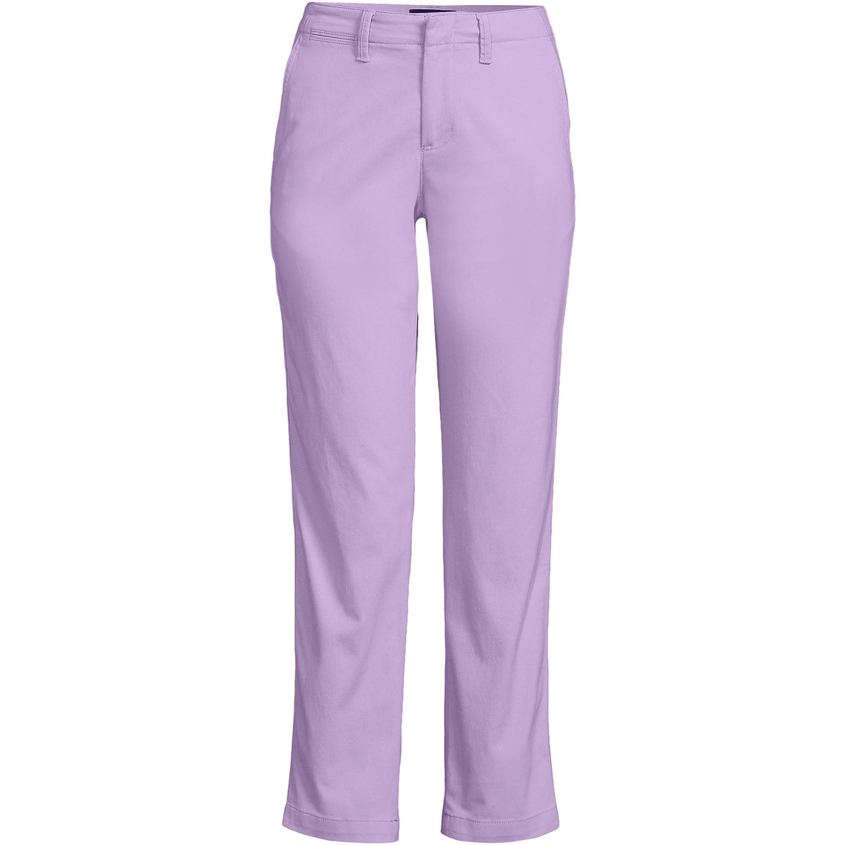 Women's Mid Rise Classic Straight Leg Chino Ankle Pants