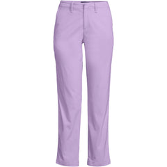 Women's Mid Rise Classic Straight Leg Chino Ankle Pants