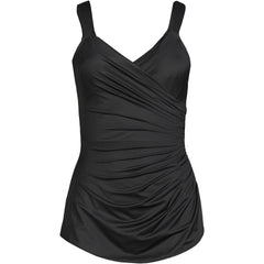 Women's D-Cup SlenderSuit V-Neck Skirted Low Leg One Piece