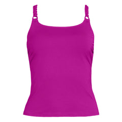 Women's Plus Size Macrame Tankini Top