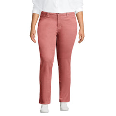 Women's Plus Size Mid Rise Straight Leg Corduroy Pants