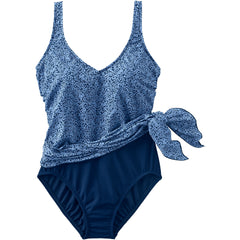 Women's SlenderSuit Fauxkini Low Leg One Piece Swimsuit