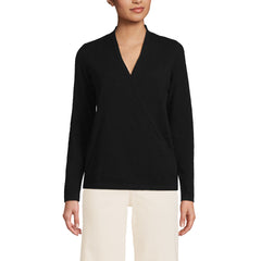 Women's Cashmere Long Sleeve Wrap Sweater