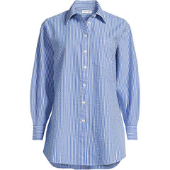 Women's Oversized Seersucker Shirt