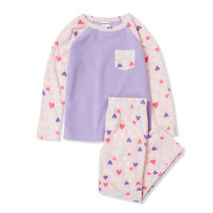 Kids Long Sleeve Pocket Fleece Pajama Set