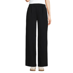 Women's Sport Knit High Rise Pleated Wide Leg Pants