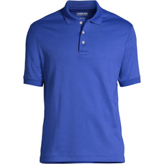 School Uniform Men's Big Banded Cuff Short Sleeve Supima Cotton Polo Shirt