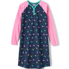 Girls Long Sleeve Jersey Nightgown