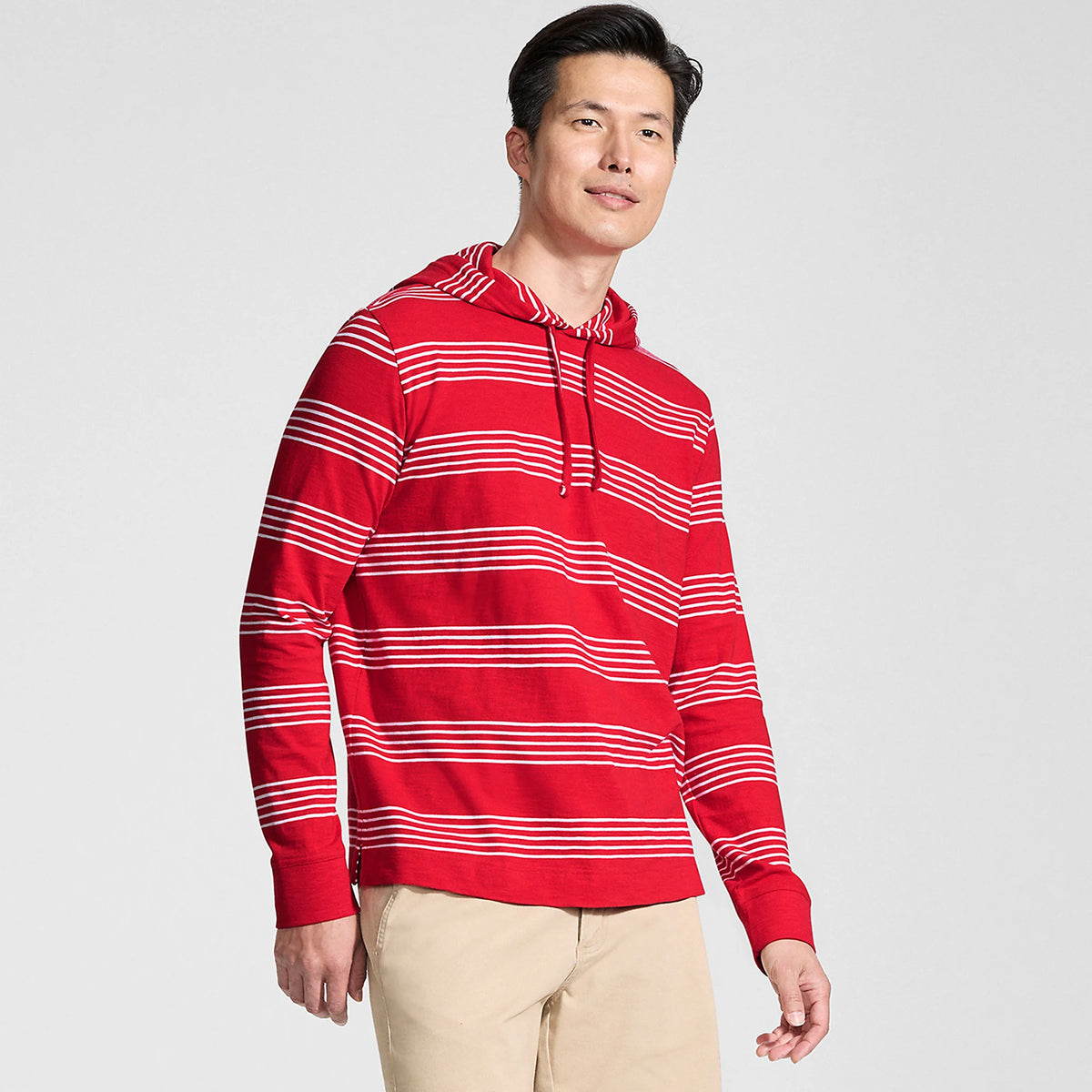Men's Long Sleeve Slub Hoodie