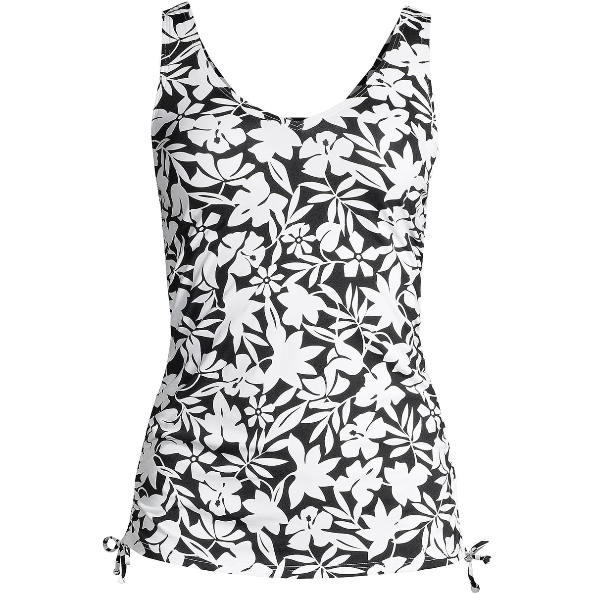 Women's D-Cup Chlorine Resistant Adjustable Underwire Tankini Swimsuit Top