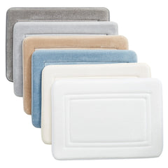 Truly Calm HeiQ AntiMicrobial Memory Foam Bath Rugs- Set of 2
