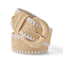 Women's Stretch Raffia Belt