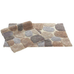 Chesapeake Pebbles Cotton Non-Skid Bath Rug - Set of 2