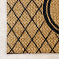 Matterly Neighburly Monogrammed Doormat Argyle