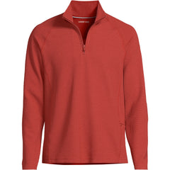 Men's Long Sleeve Waffle Quarter Zip