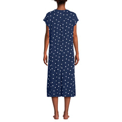 Women's Cooling Cap Sleeve Midi Nightgown