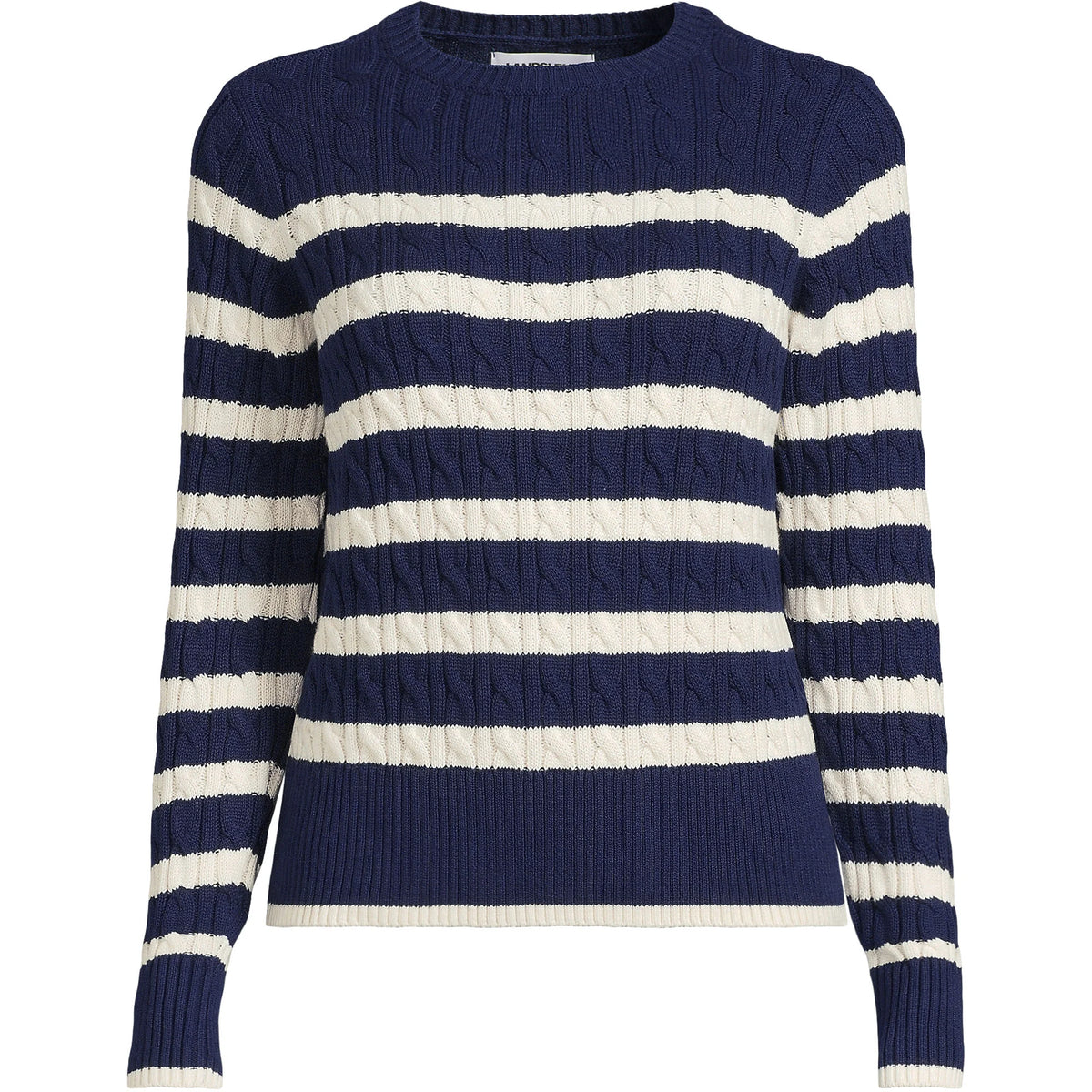 Women's Plus Size Drifter Modern Cable Crew Sweater