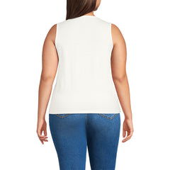 Women's Plus Size Supima Keyhole Tank