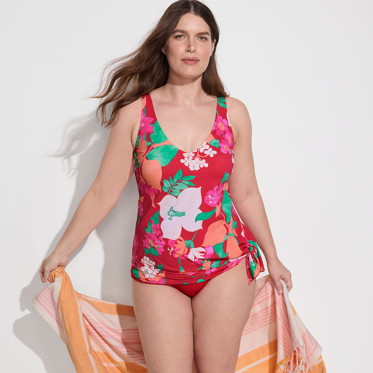 Women's SlenderSuit Fauxkini Low Leg One Piece Swimsuit
