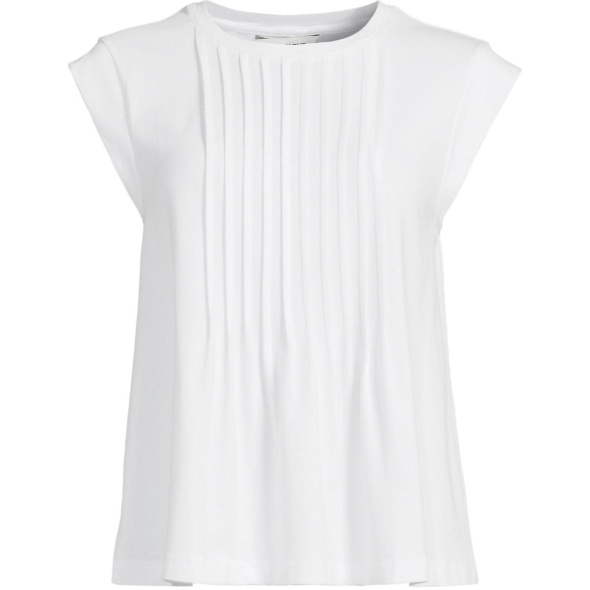 Women's Plus Size Cap Sleeve Lightweight Jersey Pintuck Swing Top