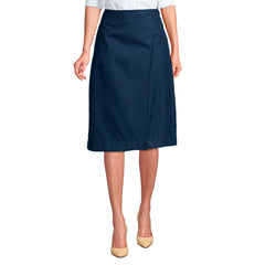 Women's Solid A-line Skirt Below The Knee