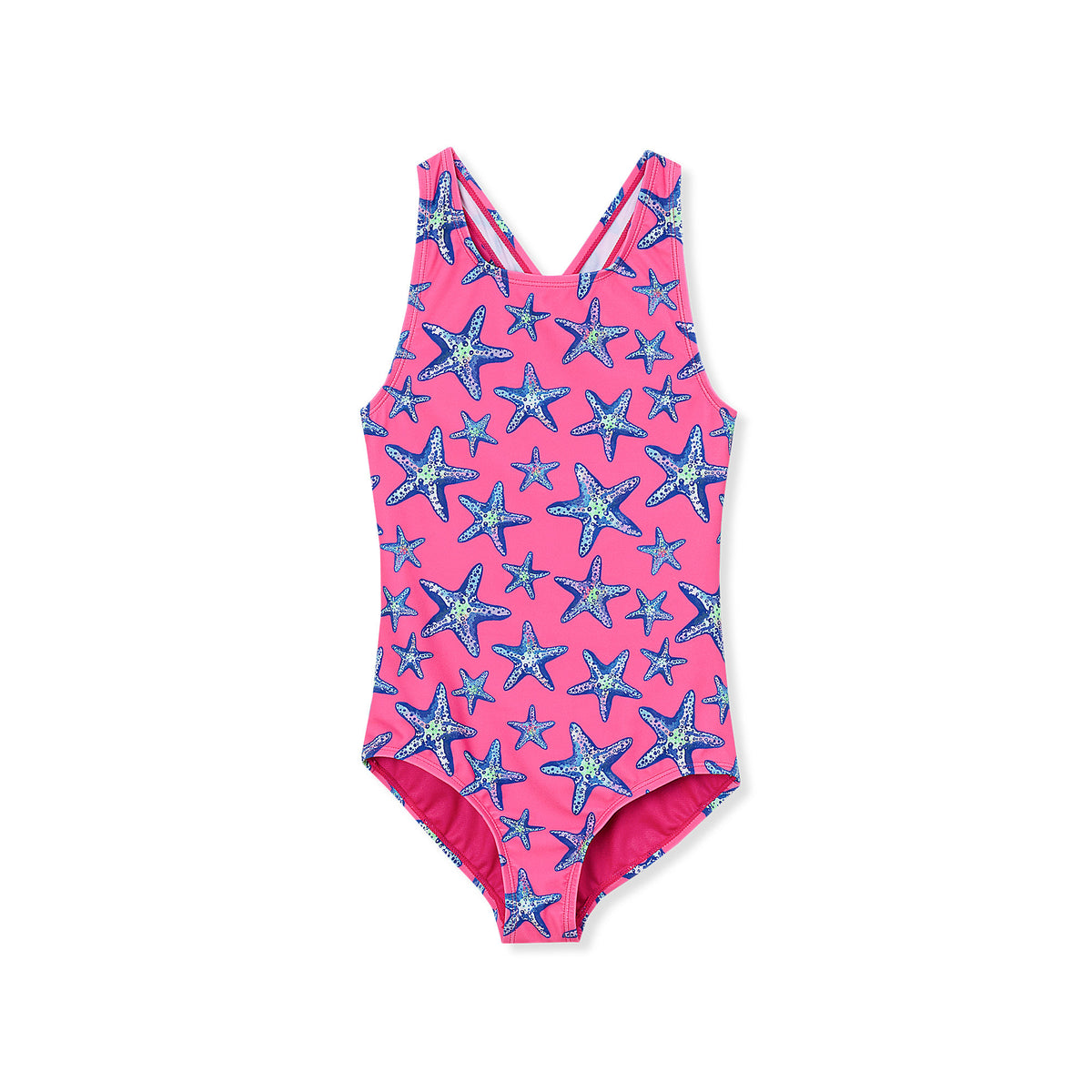 Girls Chlorine Resistant One Piece Swimsuit