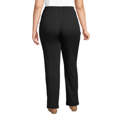 Plus Size Sport Knit High Rise Pants