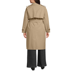 Women's Plus Size Squall Waterproof Modern Trench Raincoat