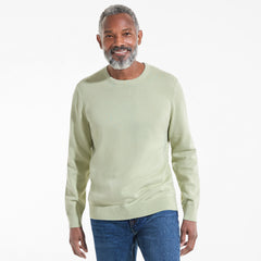 Men's Fine Gauge Cotton Crew Neck Sweater