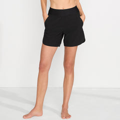 Women's Curvy Fit 5" Quick Dry Board Shorts Swim Shorts with Panty