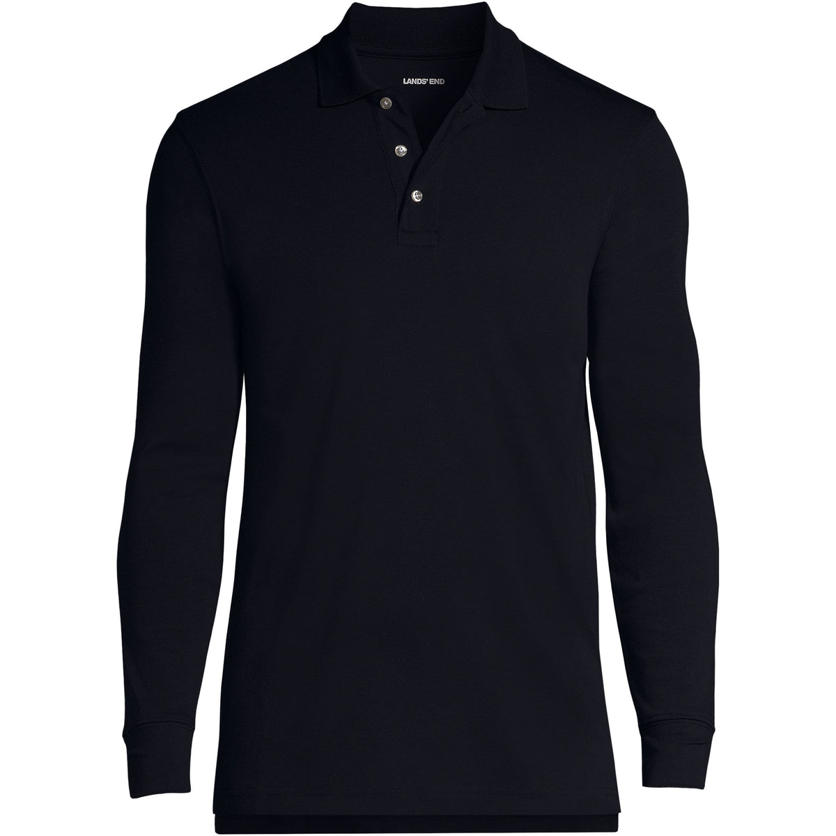 School Uniform Men's Long Sleeve Interlock Polo Shirt