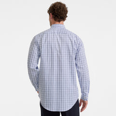 Men's No Iron Supima Cotton Pinpoint Straight Collar Dress Shirt