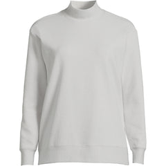 Women's Long Sleeve Ottoman Mock Pullover