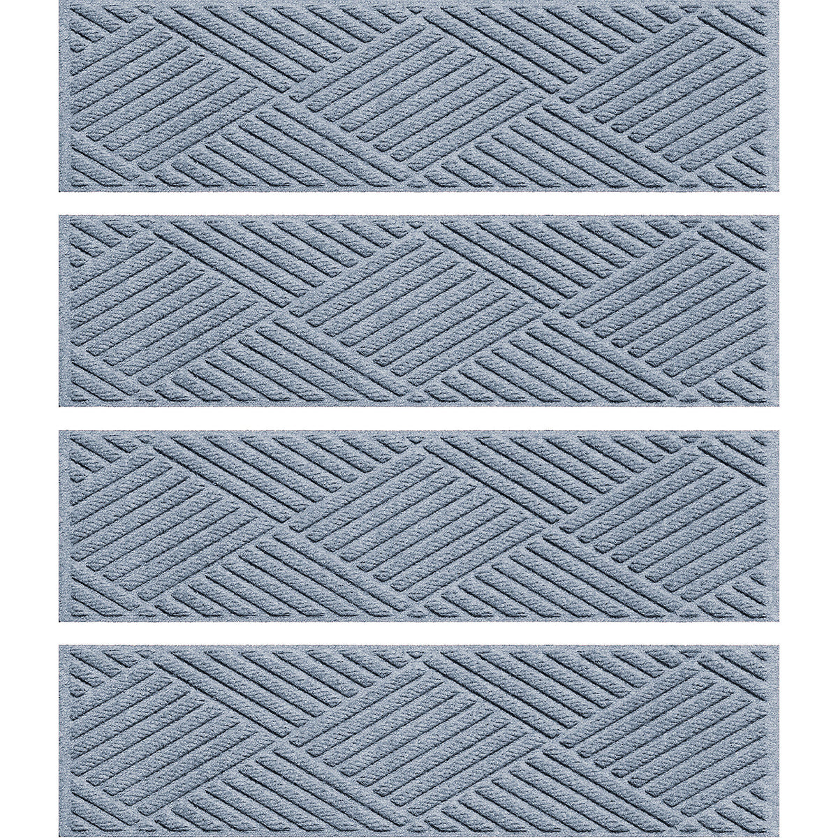 Matterly 8.5" x 30" Diamonds Waterhog Stair Treads - Set of 4