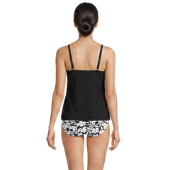Women's D-Cup Tulip Hem Tankini Top