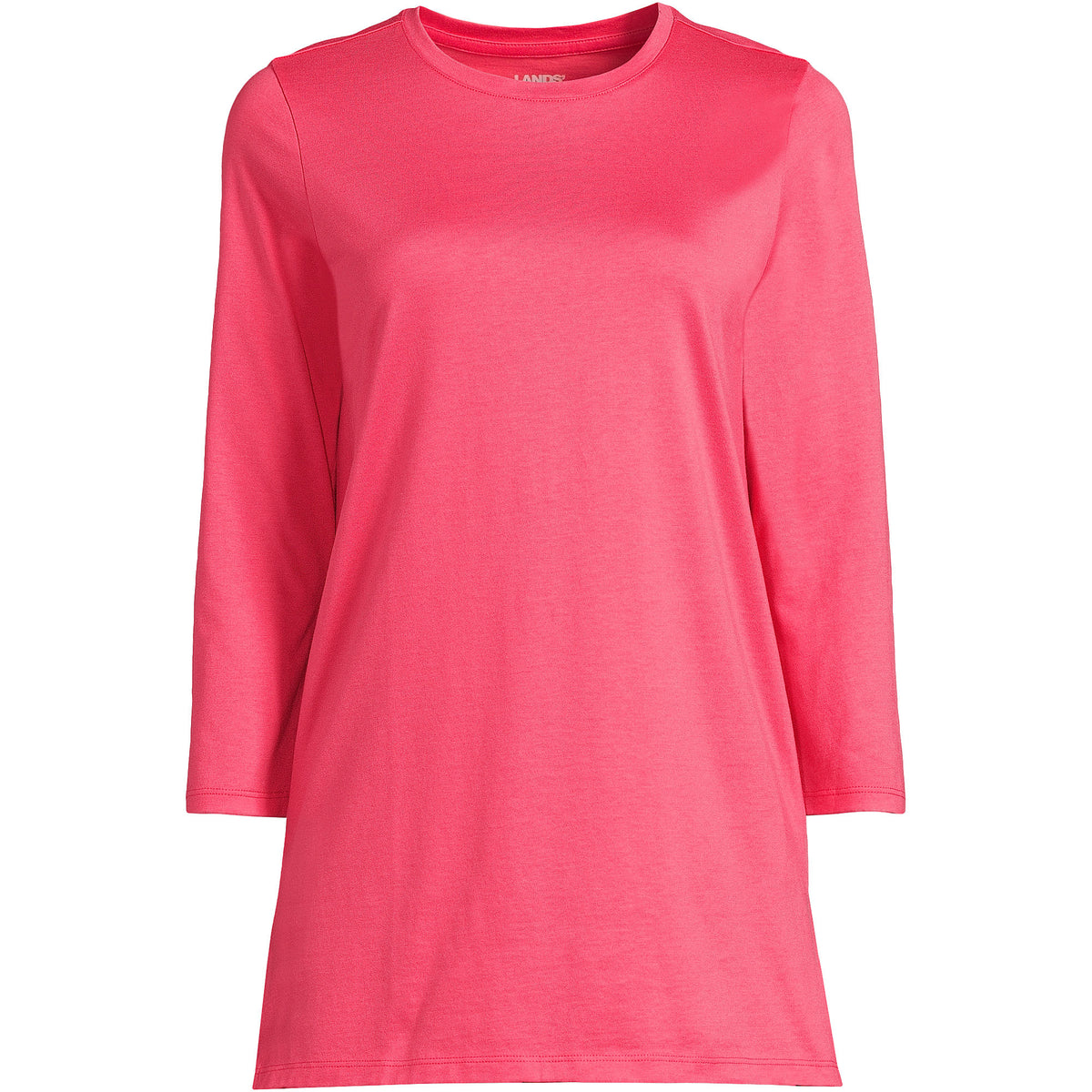 Women's Petite 3/4 Sleeve Cotton Supima Tunic